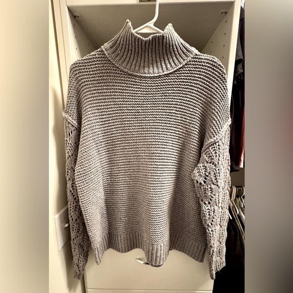 Gray Turtleneck Sweater - Picture 1 of 5